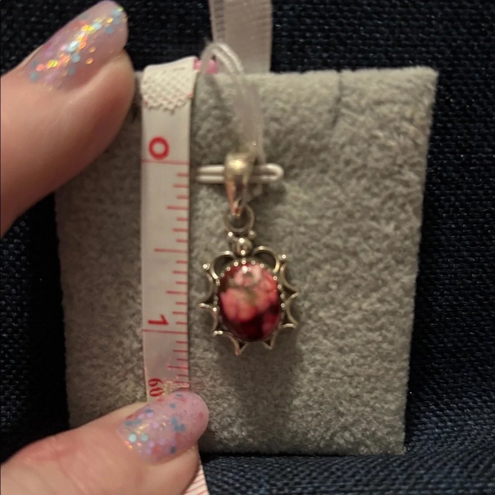 Sterling Silver Rose dahlia new - Picture 3 of 5